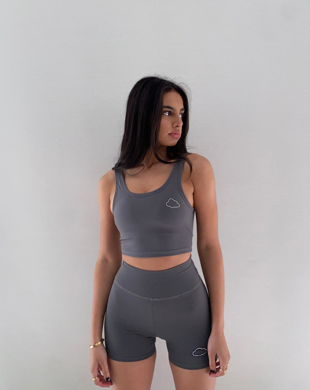 Grey booty hot sale shorts womens